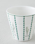 Parsley New Bone China Glass 230 ml White - Green (view 3)
