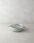 Berlin Flat Pot Green - 24x6 cm