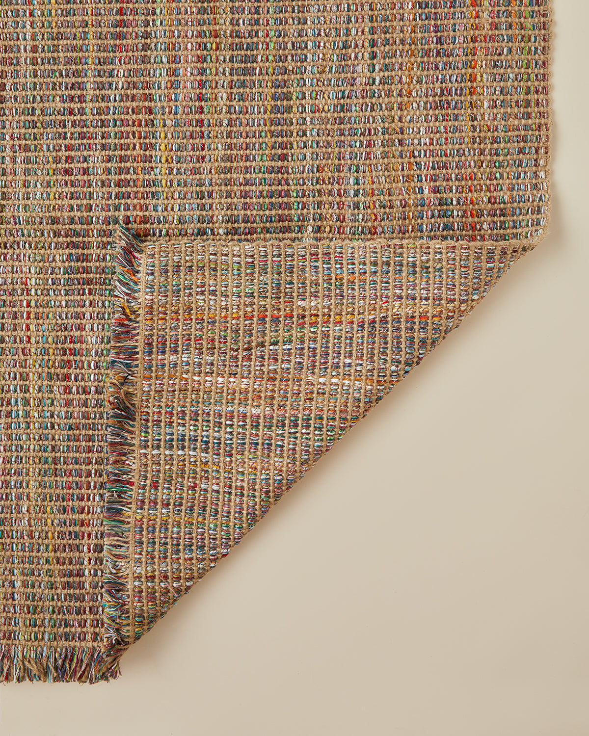 Leona Decorative Jute Rug 80x150 cm Multicolor (view 2)