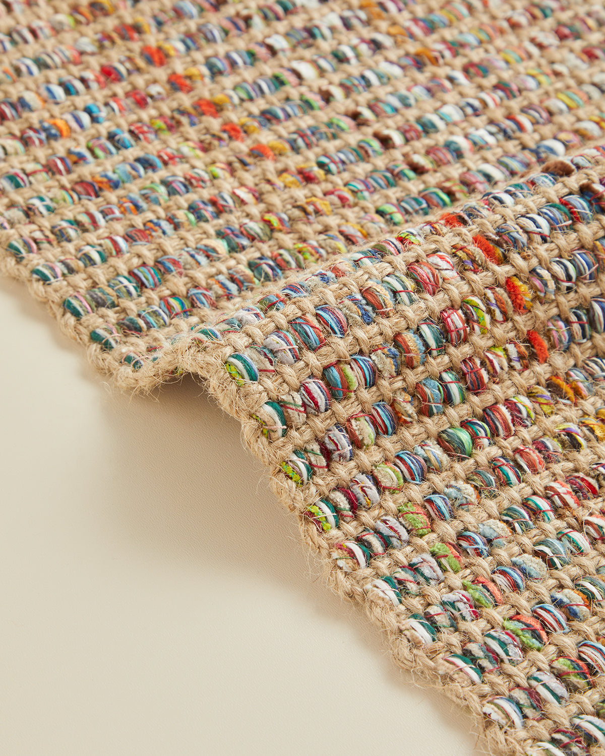 Leona Decorative Jute Rug 80x150 cm Multicolor (view 3)