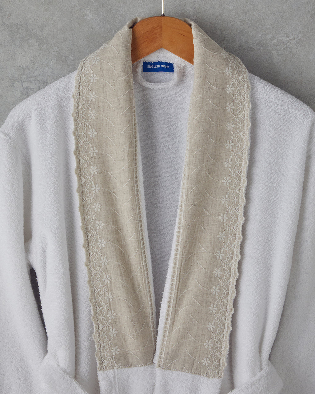 Leggy Cotton Bathrobe S-M White (view 2)