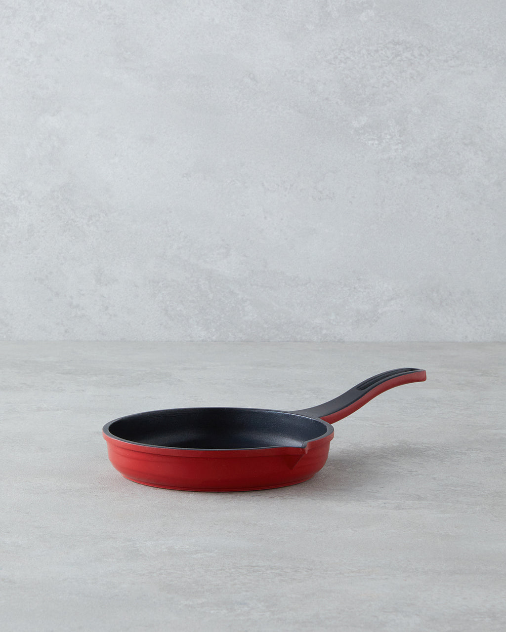 Cast Aluminum Mini Pot Set 14x14x14 cm Red - Black (view 4)