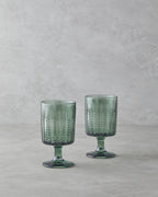 Plantopia Glass 2 pcs Chalice 370 ml Green