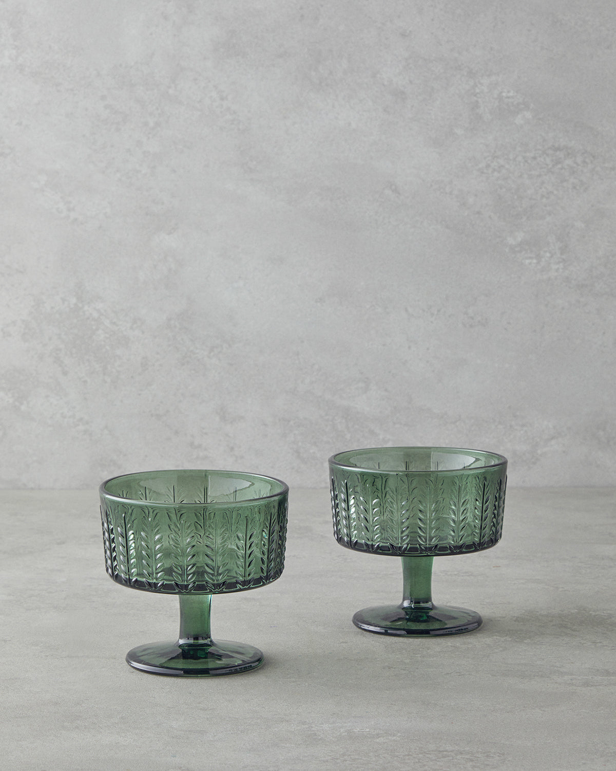 Plantopia Glass 2 pcs Cup 300 ml Green