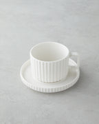 Porcelain 4 Pieces 2 Servings Tea Cup Set 220 ml White (view 3)