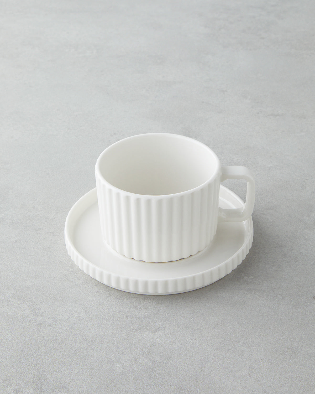 Porcelain 4 Pieces 2 Servings Tea Cup Set 220 ml White (view 3)