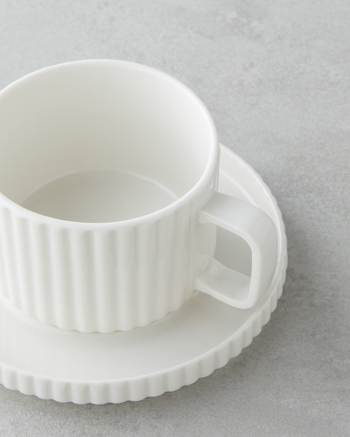 Porcelain 4 Pieces 2 Servings Tea Cup Set 220 ml White (view 4)