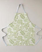 Cotton Polyester Kitchen Apron 65x75 cm White - Green