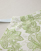 Cotton Polyester Kitchen Apron 65x75 cm White - Green (view 2)