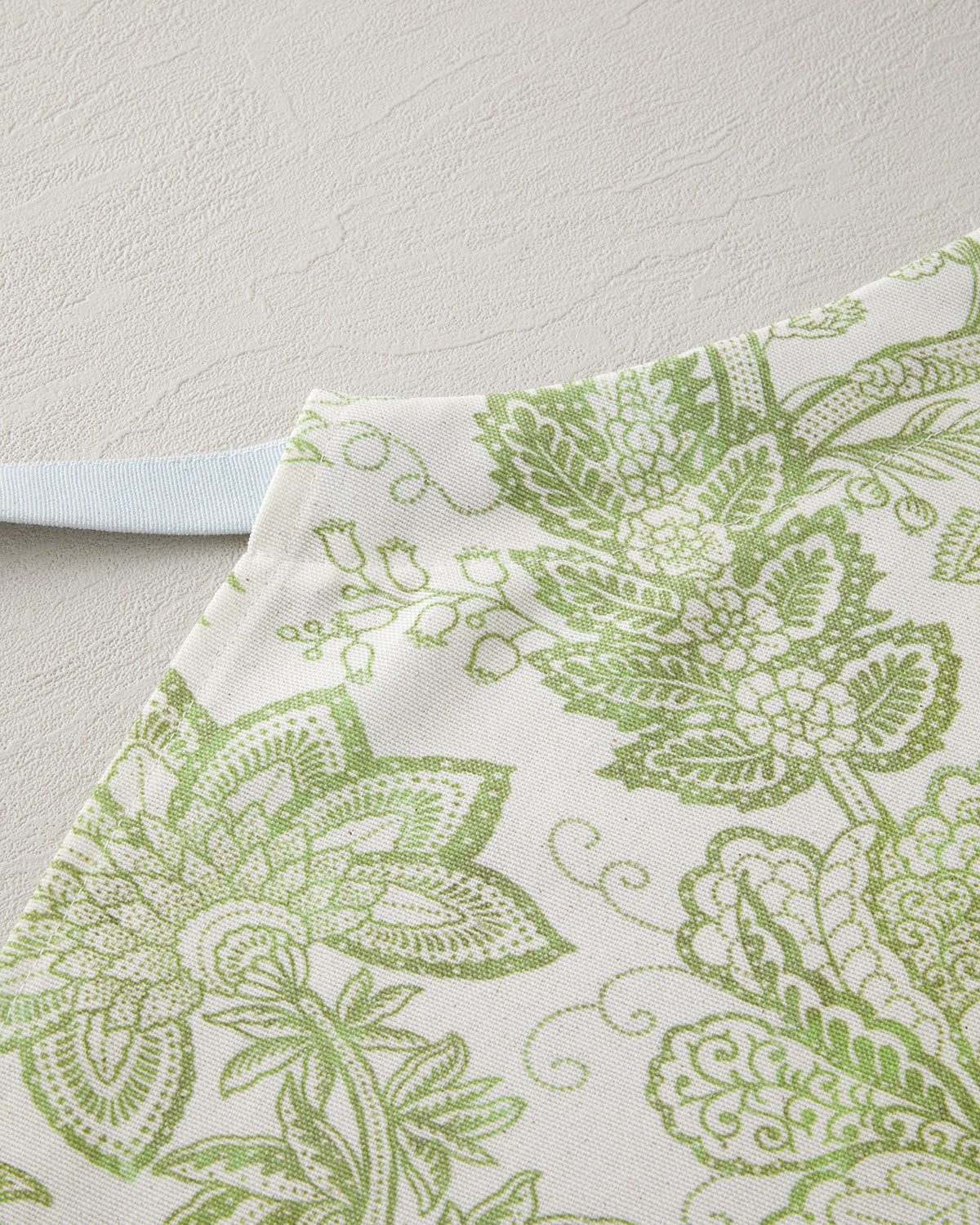 Cotton Polyester Kitchen Apron 65x75 cm White - Green (view 2)
