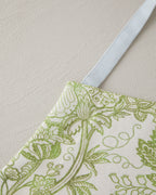 Cotton Polyester Kitchen Apron 65x75 cm White - Green (view 3)