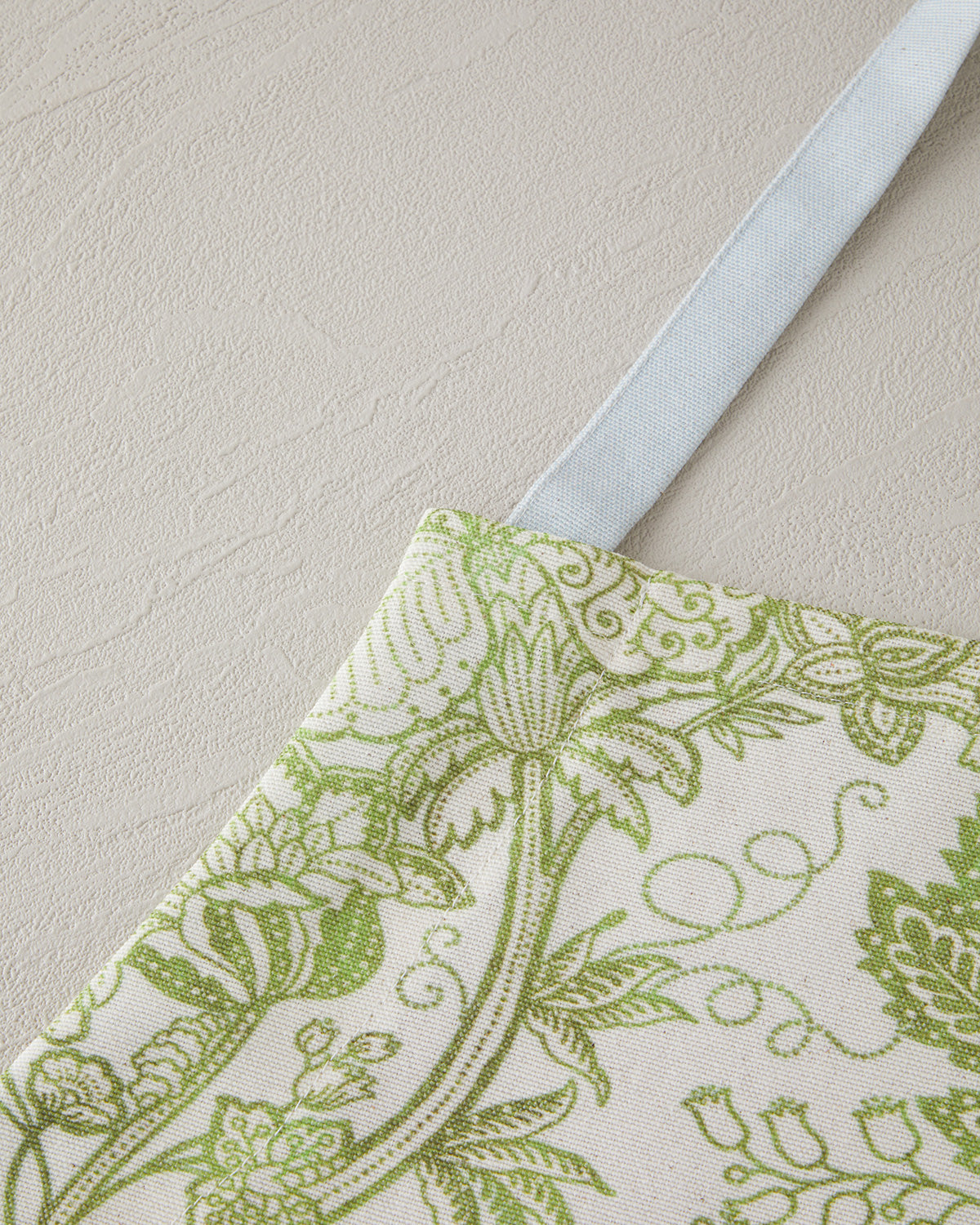 Cotton Polyester Kitchen Apron 65x75 cm White - Green (view 3)