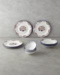 Pixel Porcelain Table Set 12 Pieces, 4 Servings Colored