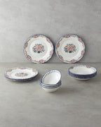 Pixel Porcelain Table Set 12 Pieces, 4 Servings Colored