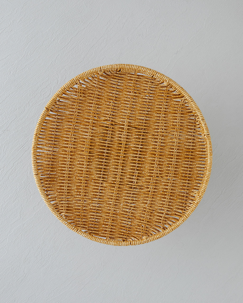 Plastic Rattan Cake Stand 30 cm Light Brown (view 2)