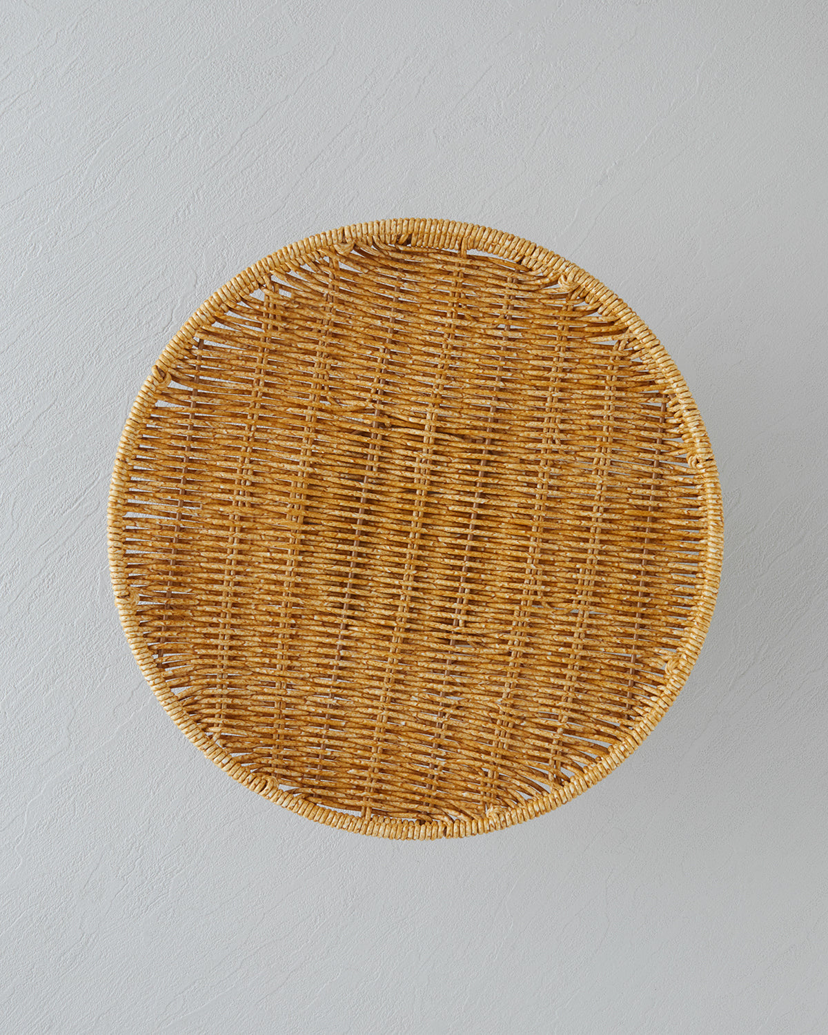 Plastic Rattan Cake Stand 30 cm Light Brown (view 2)
