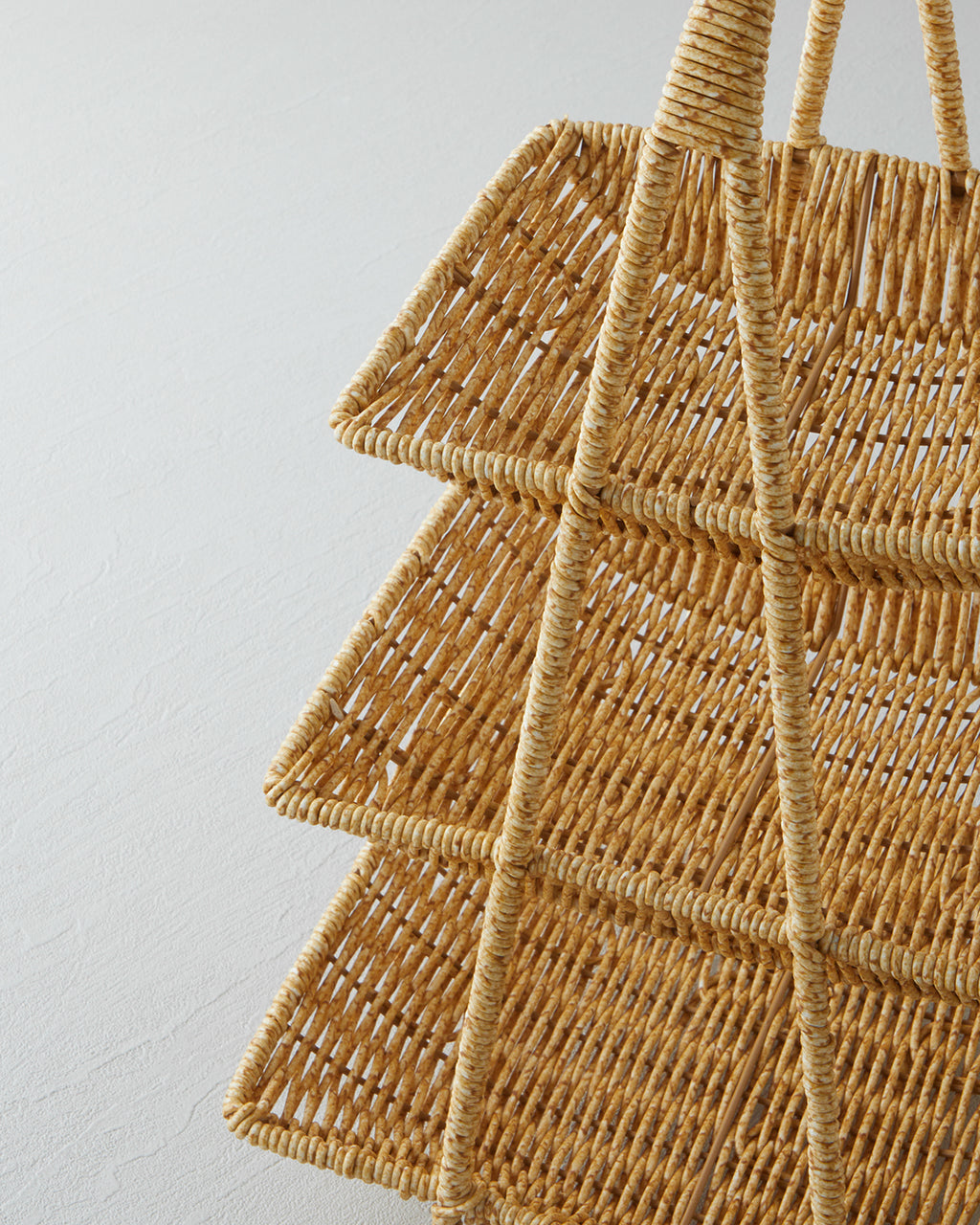 Plastic Rattan Cookie Stand Light Brown (view 3)