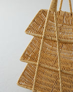 Plastic Rattan Cookie Stand Light Brown (view 3)