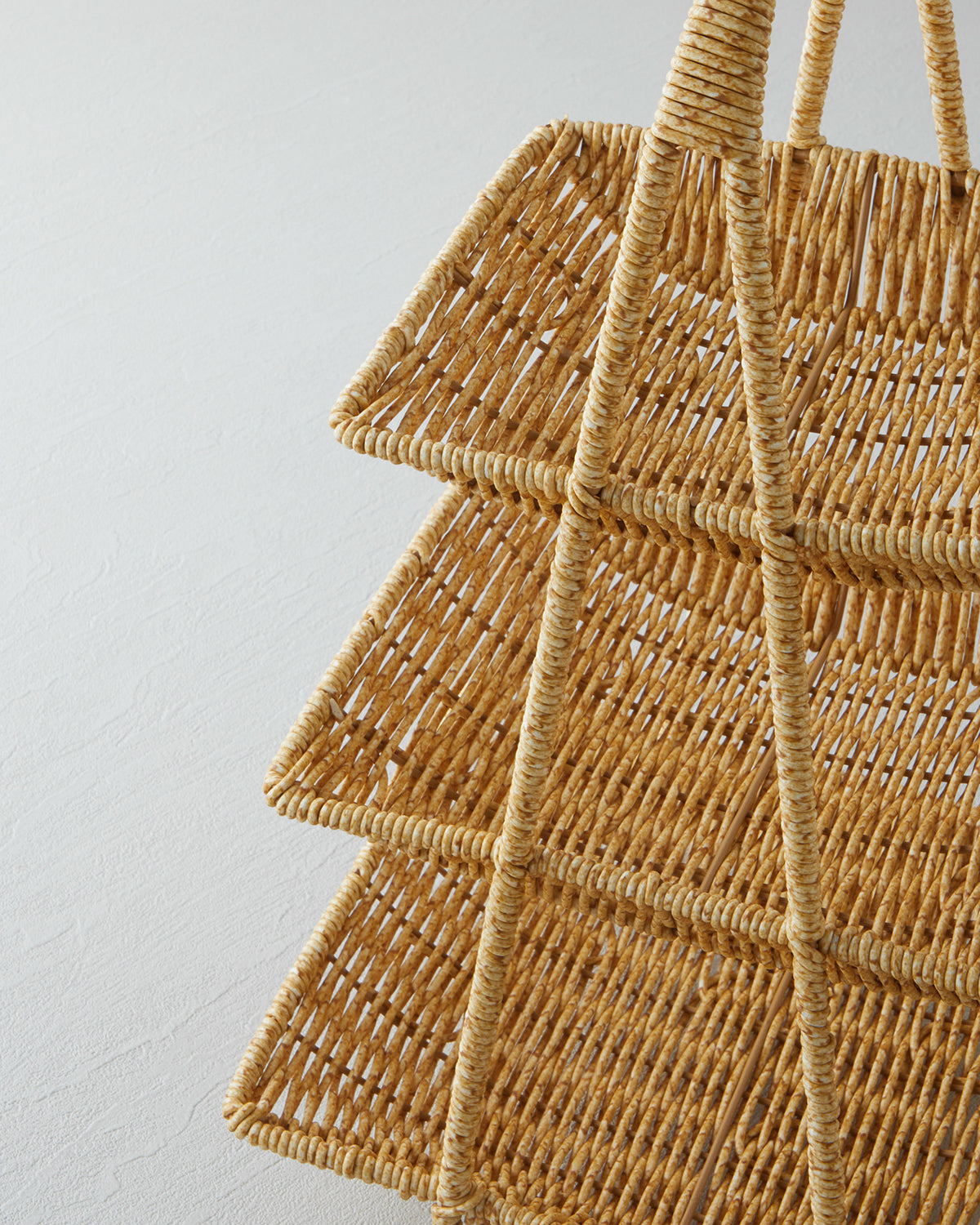 Plastic Rattan Cookie Stand Light Brown (view 3)