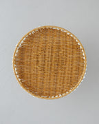 Pearl Plastic Rattan Cake Stand 30 cm Light Brown (view 2)