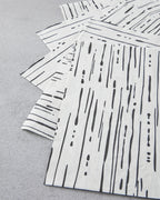 Paper 20 pcs Napkin 33x33 cm Black - White (view 2)