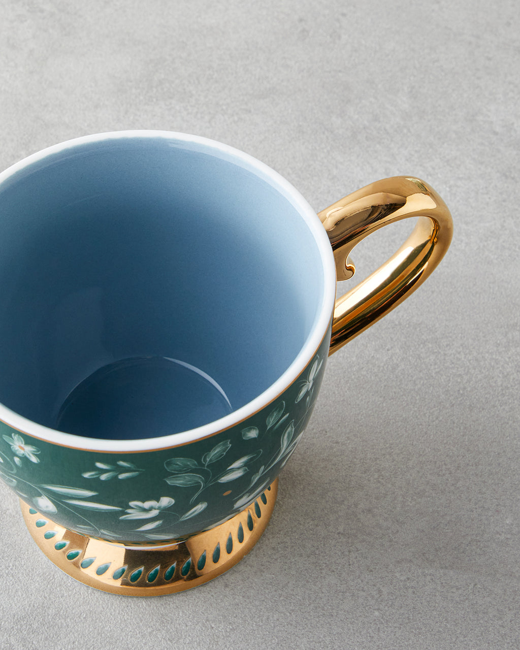 New Bone China Mug 460 ml Green (view 3)