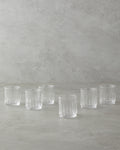 Linear Glass 6 pcs for Coffee Side Glass 90 ml Transparent