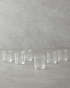 Linear Glass 6 pcs for Coffee Side Glass 90 ml Transparent