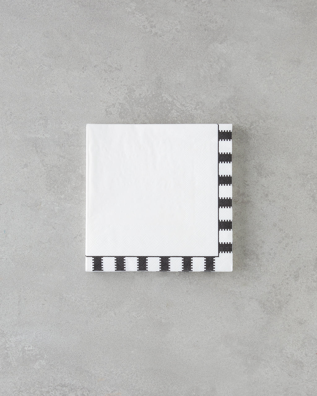 Paper 20 pcs Napkin 33x33 cm Black - White
