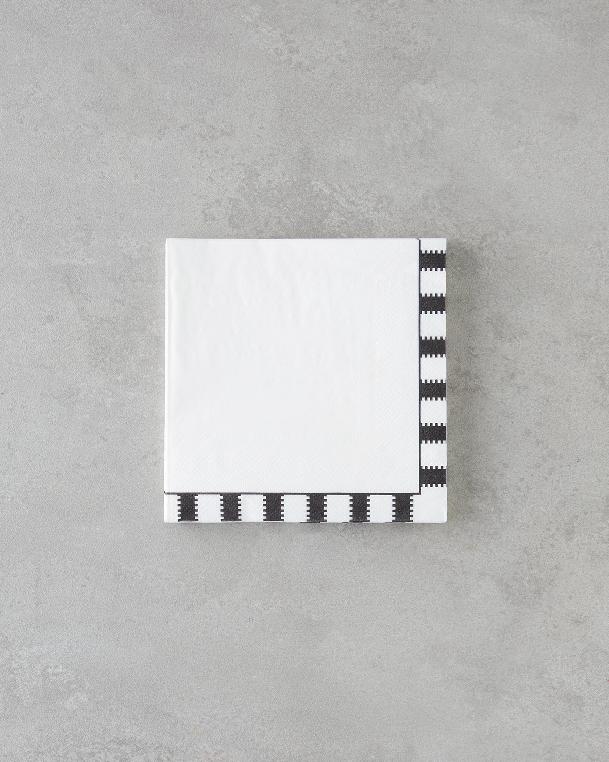 Paper 20 pcs Napkin 33x33 cm Black - White