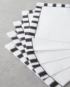 Paper 20 pcs Napkin 33x33 cm Black - White (view 2)