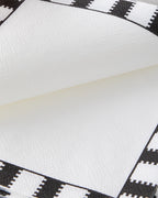 Paper 20 pcs Napkin 33x33 cm Black - White (view 3)