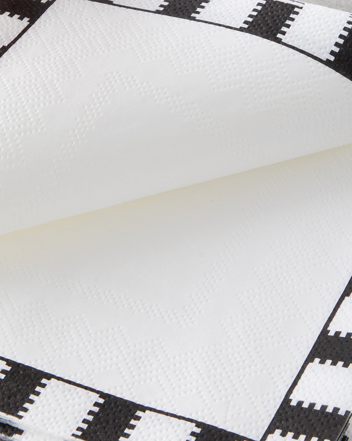 Paper 20 pcs Napkin 33x33 cm Black - White (view 3)