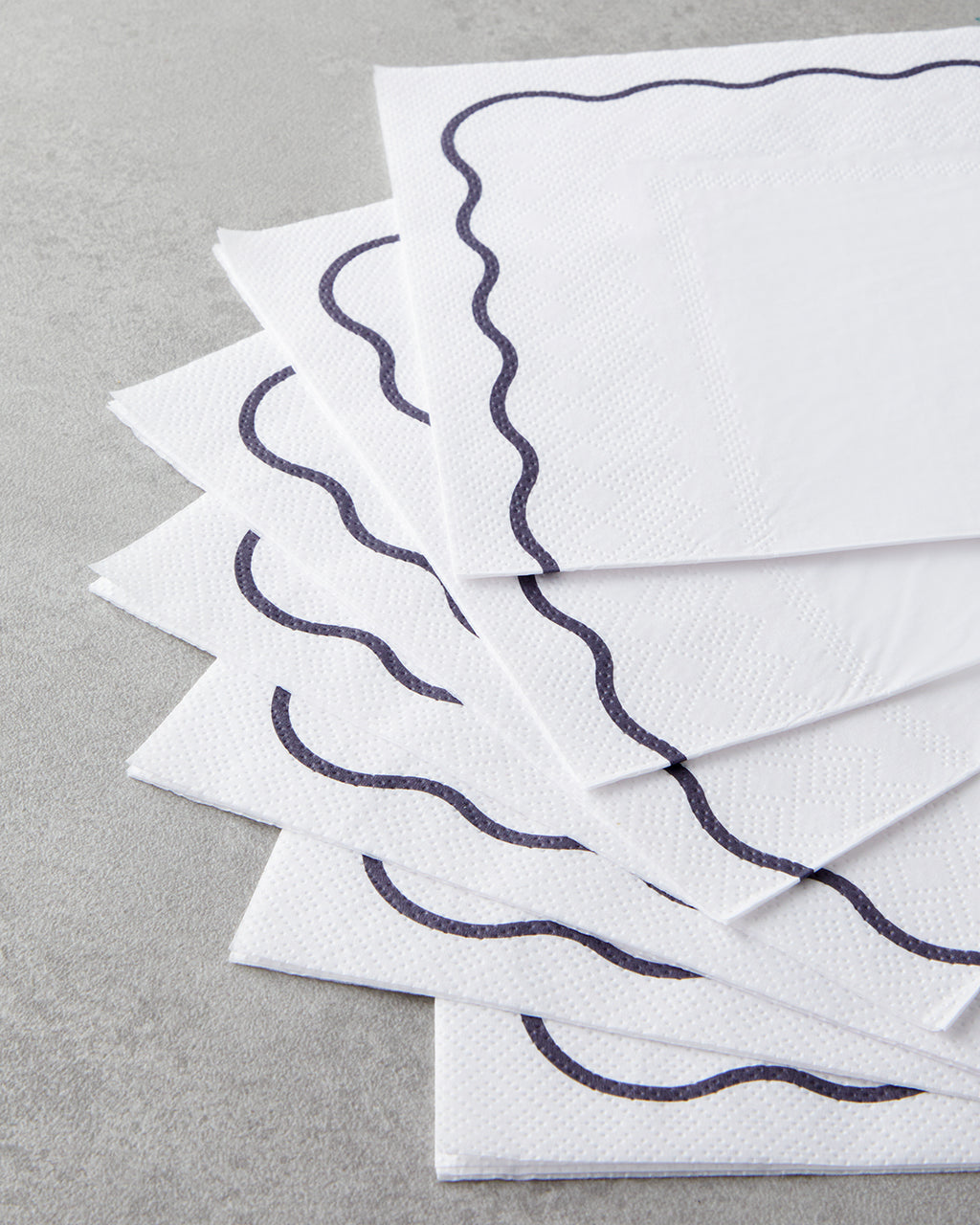 Latona Paper 20 pcs Napkin 33x33 cm Black - White (view 2)