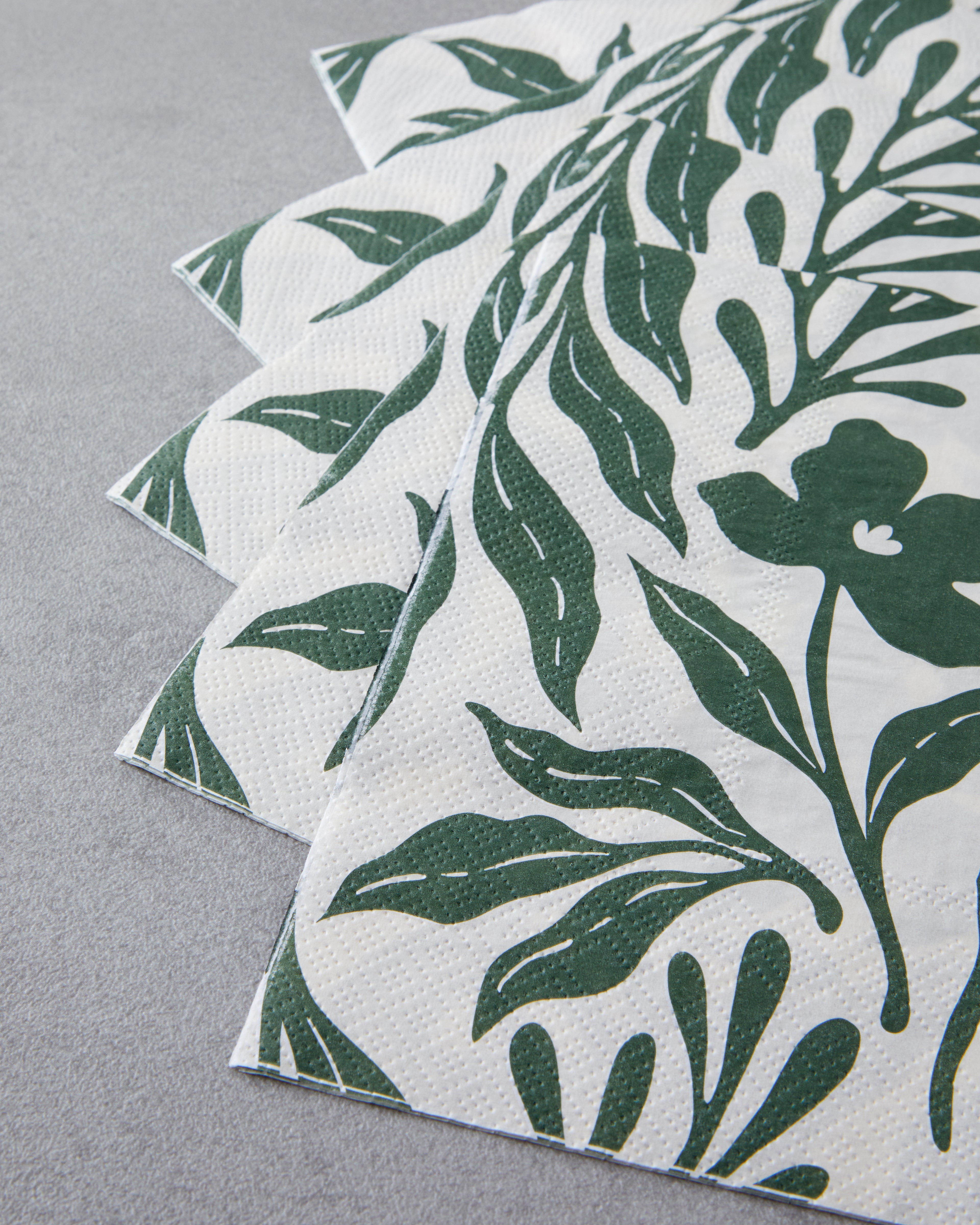 Paper 20 pcs Napkin 33x33 cm Green (view 2)