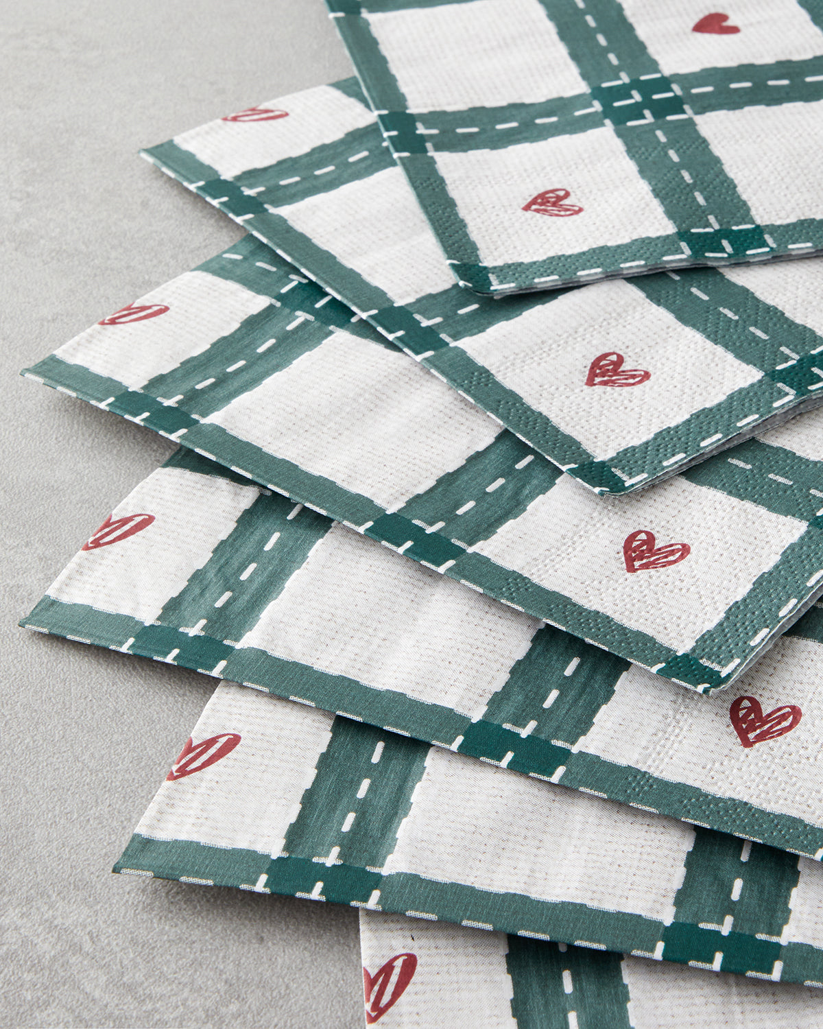 Paper 20 pcs Napkin 33x33 cm Green (view 2)