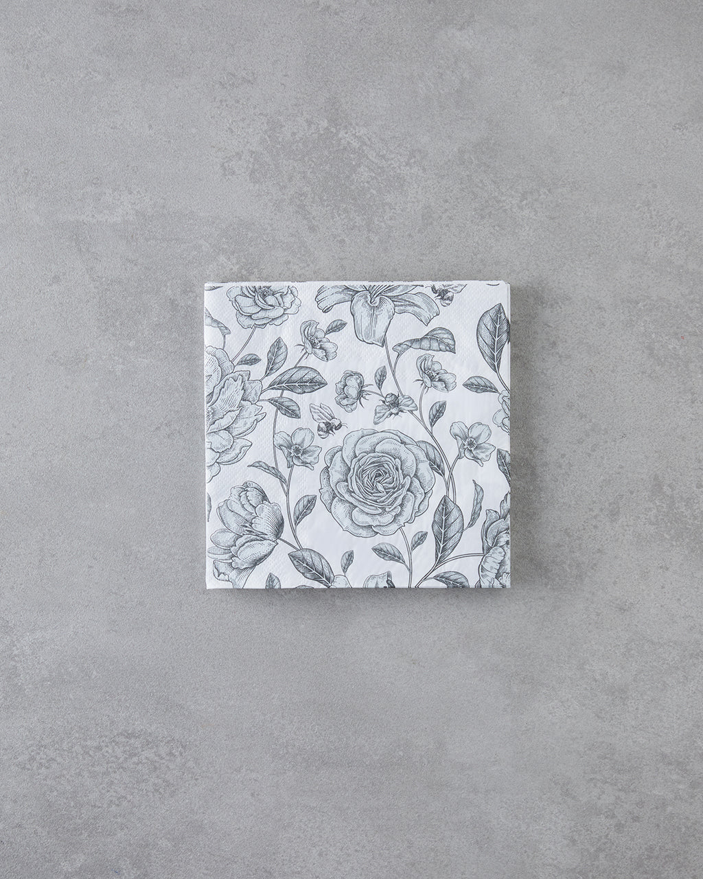 Paper 20 pcs Napkin 33x33 cm Black - White