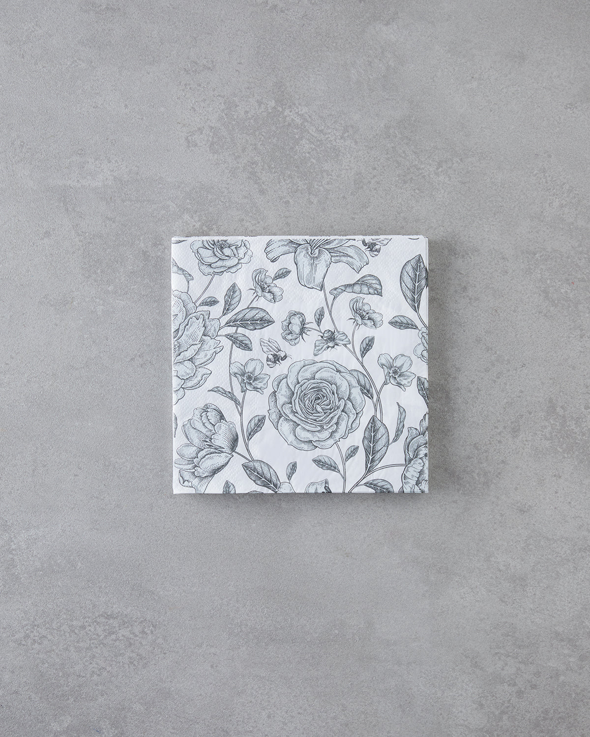 Paper 20 pcs Napkin 33x33 cm Black - White