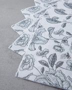 Paper 20 pcs Napkin 33x33 cm Black - White (view 2)