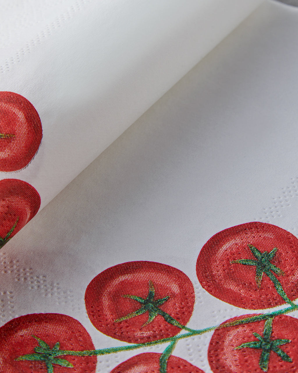 Paper 20 pcs Napkin 33x33 cm White - Red (view 3)
