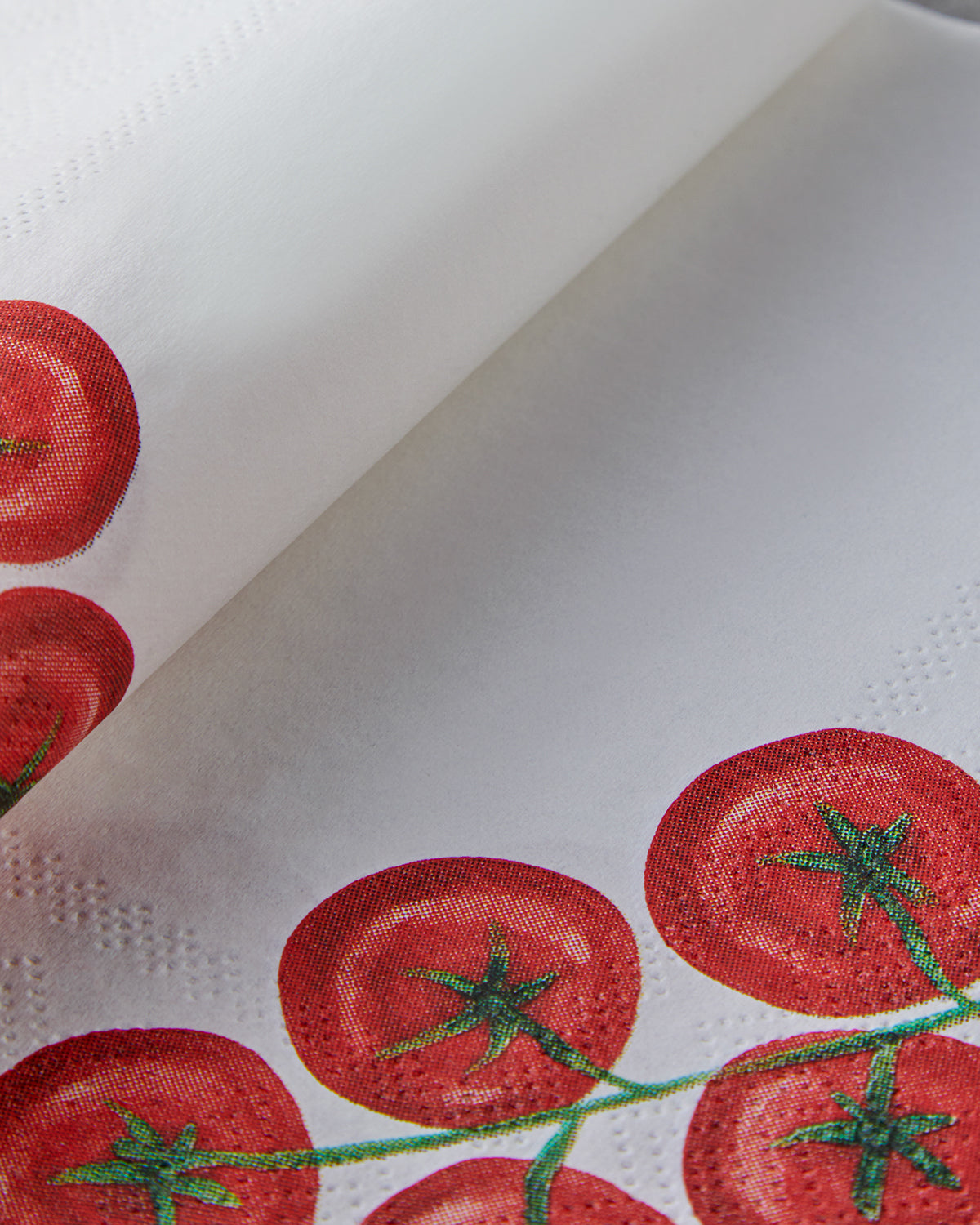Paper 20 pcs Napkin 33x33 cm White - Red (view 3)