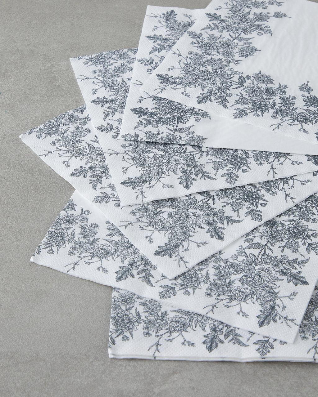 Paper 20 pcs Napkin 33x33 cm White - Green (view 2)