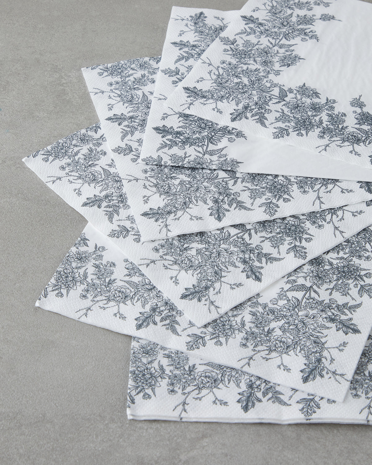Paper 20 pcs Napkin 33x33 cm White - Green (view 2)