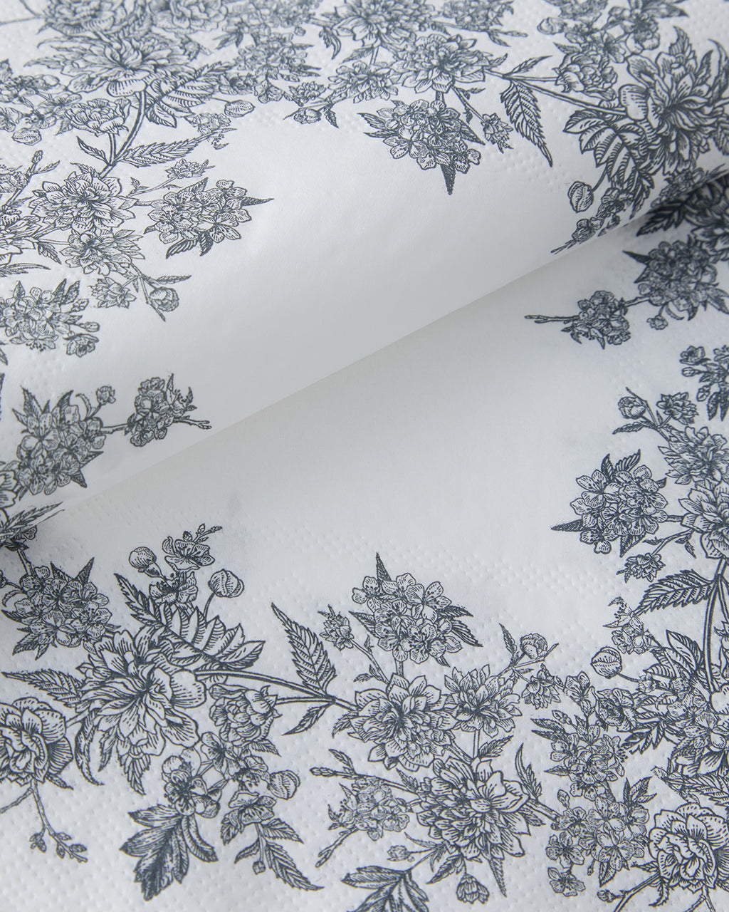 Paper 20 pcs Napkin 33x33 cm White - Green (view 3)