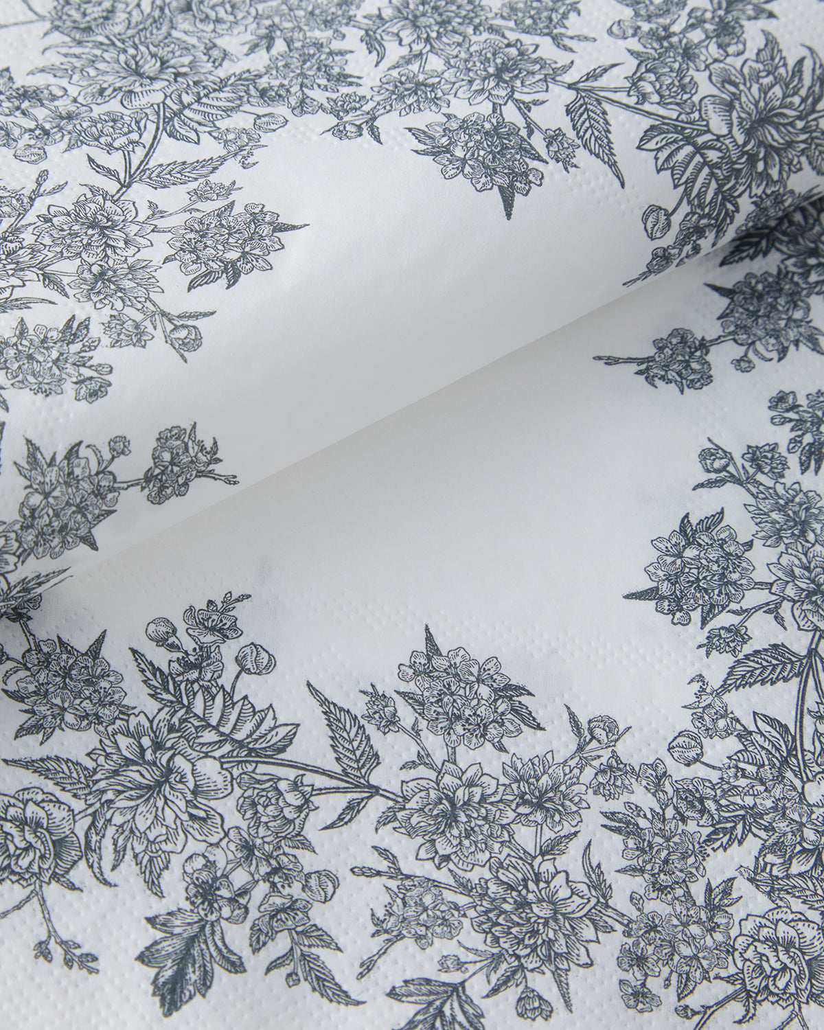 Paper 20 pcs Napkin 33x33 cm White - Green (view 3)