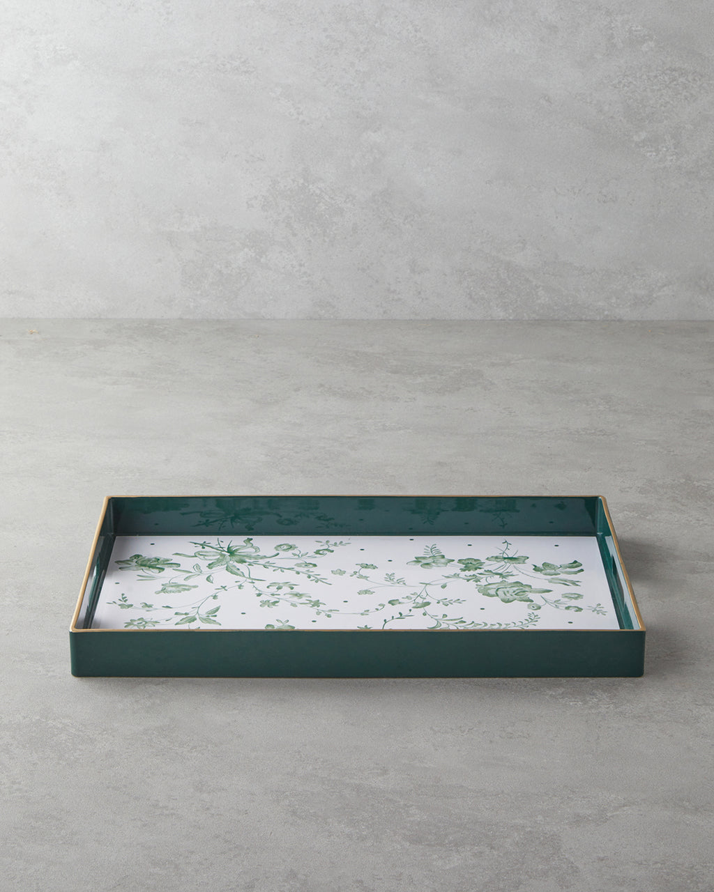 Nature's Green PP Tray 40x26 cm White - Green (view 2)