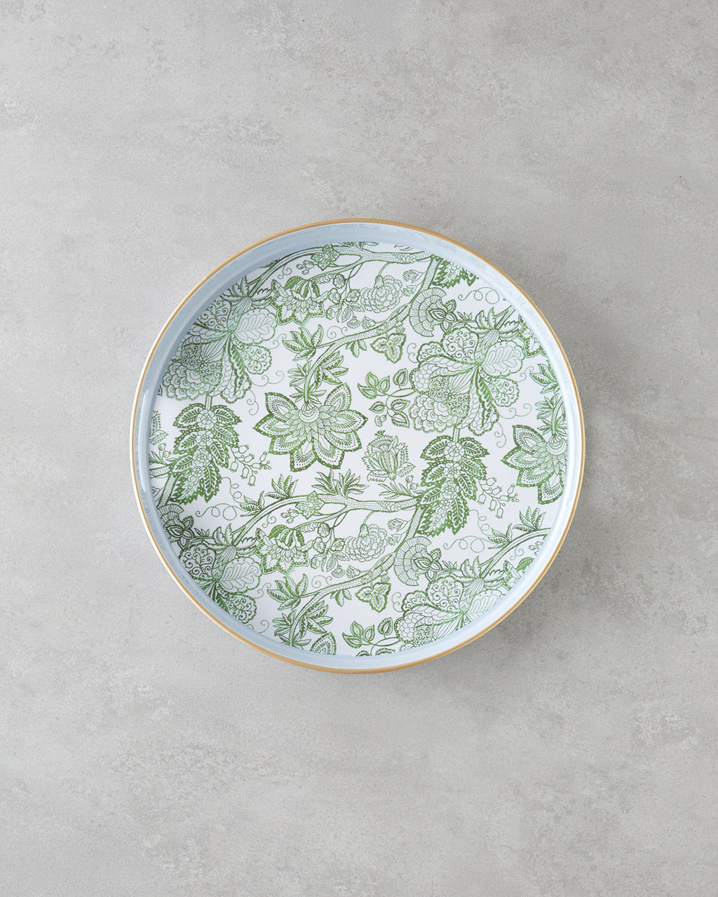 Greenery PP Tray 33 cm White - Green