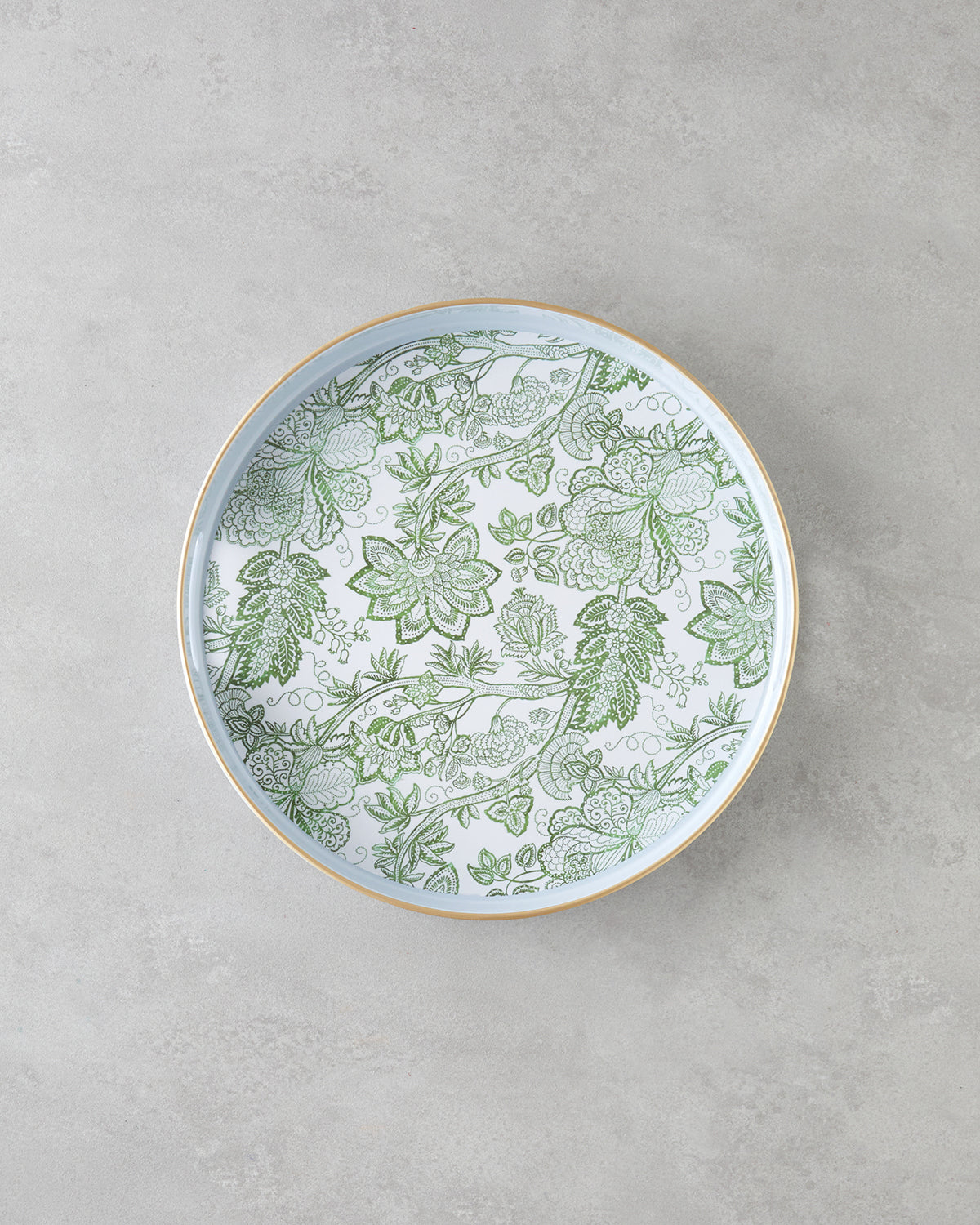 Greenery PP Tray 33 cm White - Green