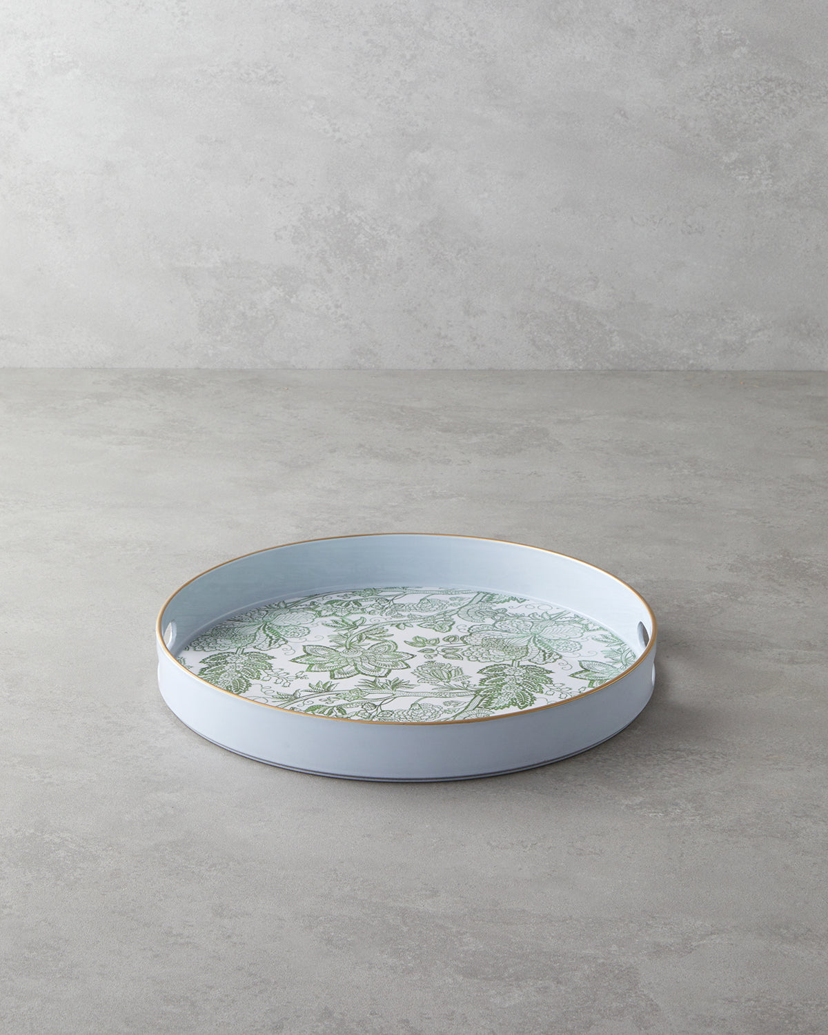 Greenery PP Tray 33 cm White - Green (view 2)