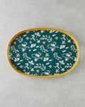 Leafscape PP Tray 44x30 cm White - Green